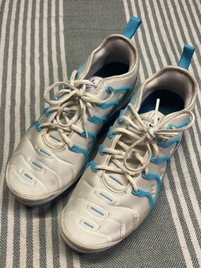 Nike Air VaporMax Plus White Blue Shoes Size‎ 10